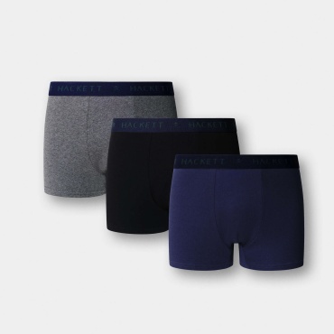 Боксеры Hackett London черный, синий, серый
