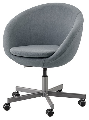 Стул IKEA SKRUVSTA, 86x69x69 см, серый 1 шт.