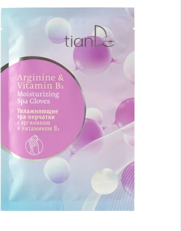 TianDe Увлажняющие spa-перчатки с аргинином и витамином В3 крем-маска для рук 40 мл