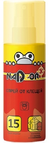 Nadzor спрей ISU001N Спрей от клещей, 100 мл, Nadzor