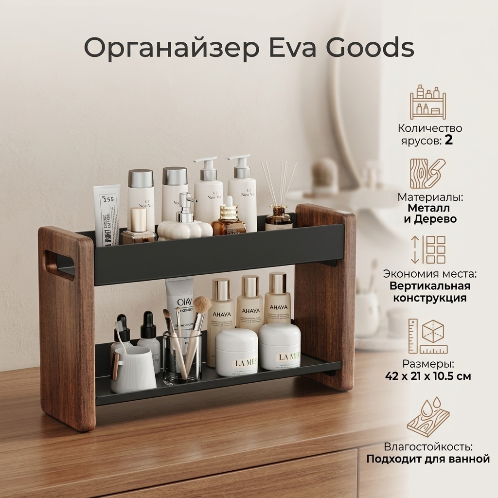 Eva Goods органайзер металл, дерево