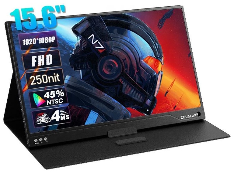 Монитор 15.6" ZEUSLAP P15AT черный