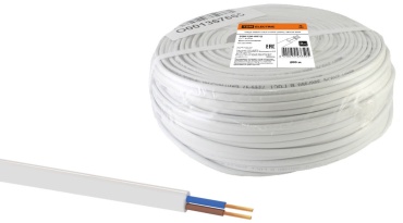 TDM ELECTRIC провод ШВВП 2x0.75, 1 м