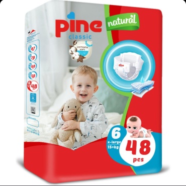 Подгузники Pine Soft 6, 48 шт