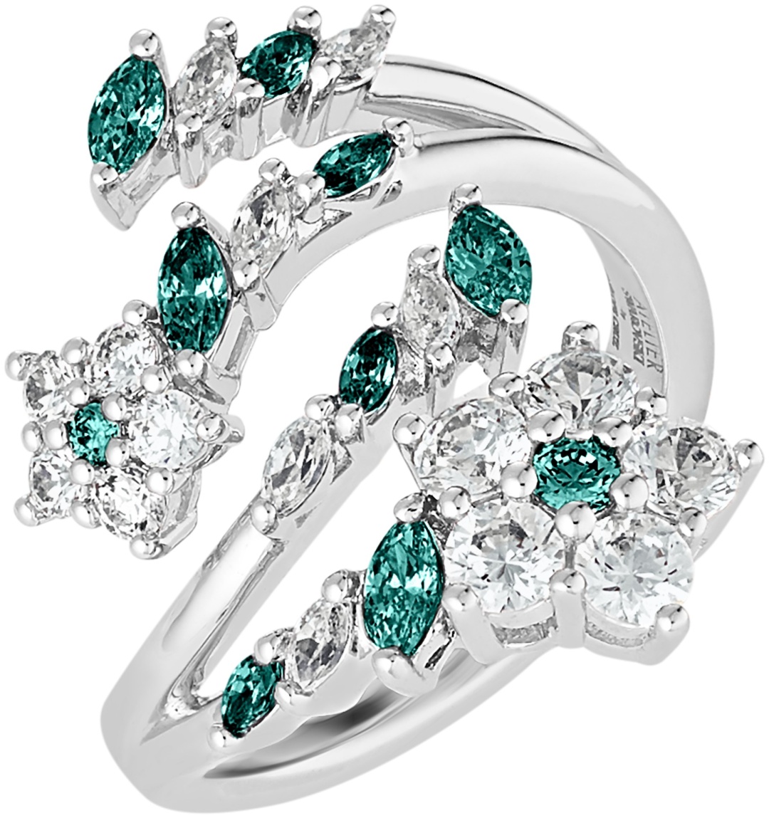 Кольцо Swarovski 5535825 размер 17.2 бижутерный сплав, кристаллы Swarovski