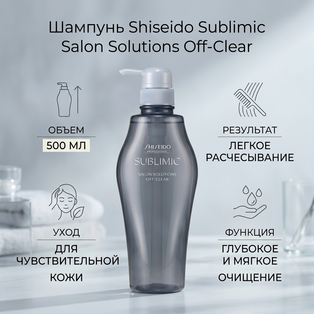 Shiseido 64945763548 шампунь 500 мл