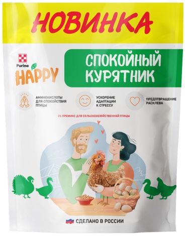 Purina HAPPY Спокойный курятник добавка в корм 450 г 1 шт
