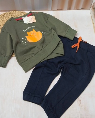 Комплект Twins Textile хаки, синий