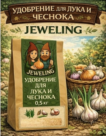 Jeweling гранулы Удобрение для лука и чеснока
