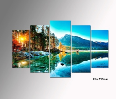 MP modulprint модульная картина Бавария горный пейзаж 155x90 см