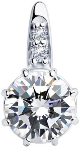 Подвеска Diamond 89030001 вес 1.4 г серебро, фианит Swarovski