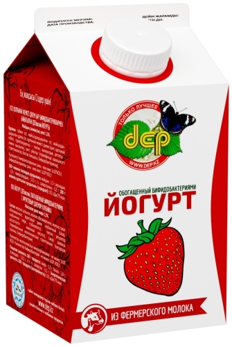 Йогурт Dep клубника 2.5% 500 г