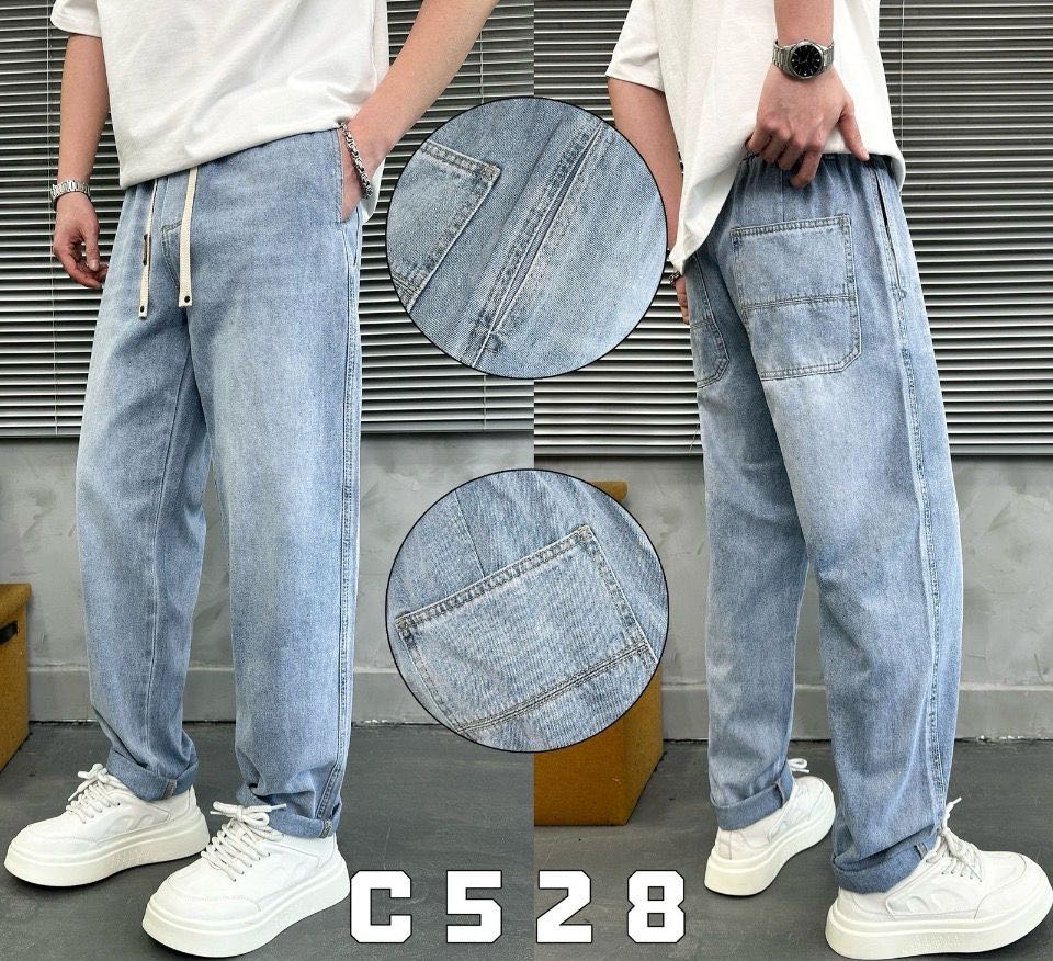 Джинсы свободного кроя My Style светло-голубой