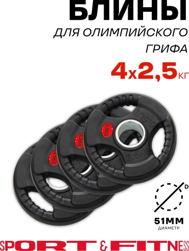Sport&Fitness SFBRD006-2.5x4 2.5 кг