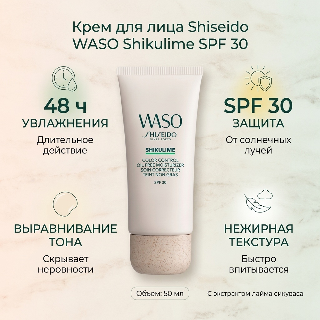 Shiseido крем Shikulime SPF30 для лица 50 мл