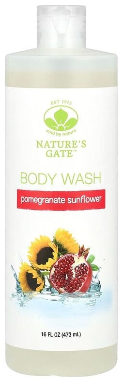 Mild By Nature Nature's Gate, гель для душа, с гранатом и подсолнечником, 473 мл гель 473 мл
