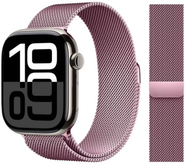 Ремешок BOGEMA для Apple Watch Series 4, Watch Series 5, Watch Series 6, Watch Series 7, Watch Series 8, Watch SE, Watch SE 2nd Gen, Watch SE 3, Watch Series 9 розовый