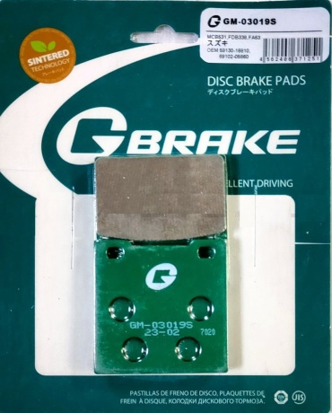 G-Brake тормозные колодки GM03019S