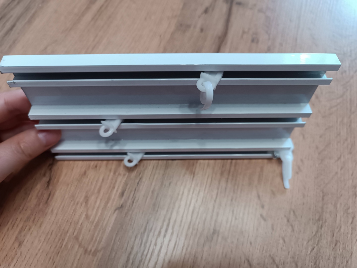 Карниз профильный трехрядный белый 350 см