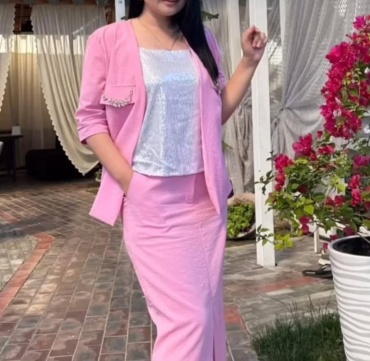 Костюм деловой Angel розовый