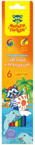 Цветной карандаш Мульти-Пульти форма шестигранная 6 шт