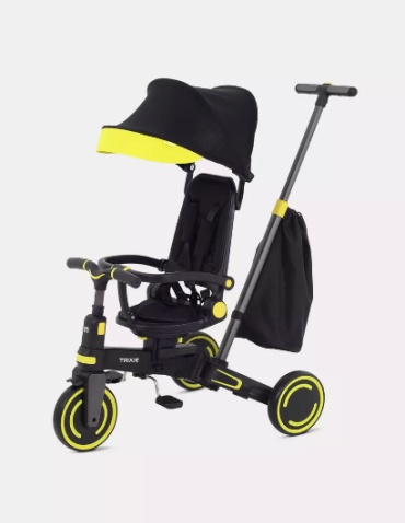 Трёхколёсный велосипед MOWbaby MC055 TRIXIE Black/Yellow мультиколор