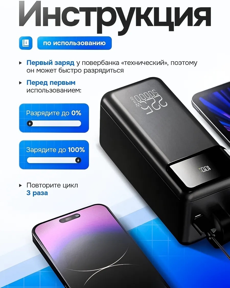 Powerbank повербанк 50000 — фото 12
