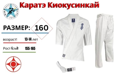 Karate кимоно для карате белый 158