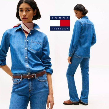 Рубашка Tommy Hilfiger синий