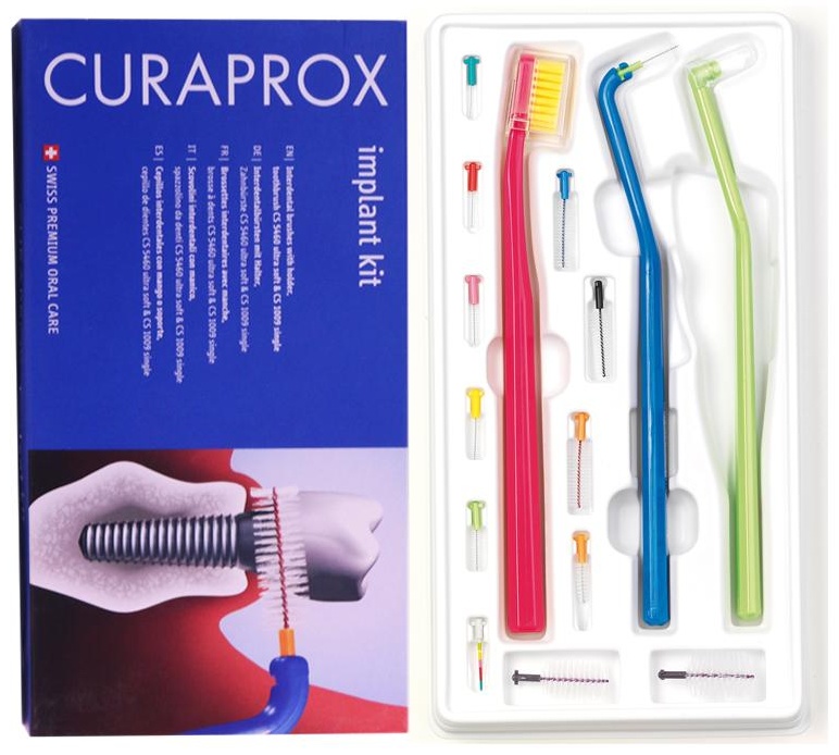 CURAPROX Имплантологический набор Implant kit набор по уходу за полостью рта мягкая 16 шт