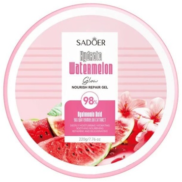 SADOER Niacinamide Moisturizing Gel - восстанавливающий арбузный гель с ниацинамидом гель для тела 220 мл