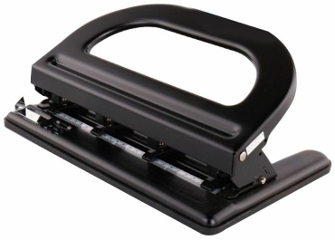 Дырокол настольный KW-trio 9640-53, до 30 листов, черный