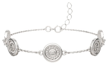 Lucente Silver ZO-0640140_18 длина 18 см, вес 4.14 г серебро, плетение фантазийное