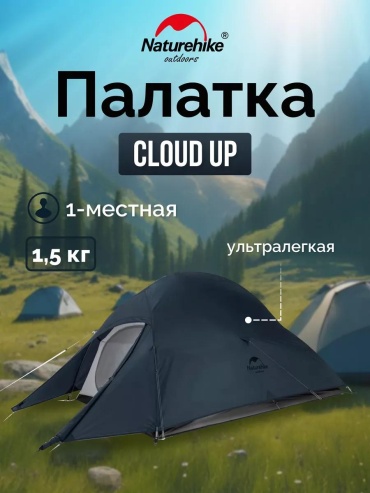 Палатка кемпинговая 4-местная синий