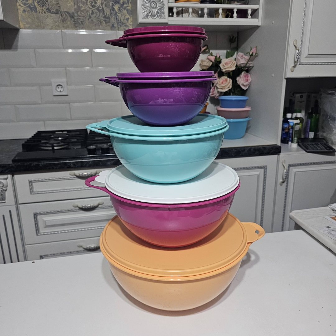 Набор мисок Tupperware Милиан 31х31 см, полипропилен, 5 шт