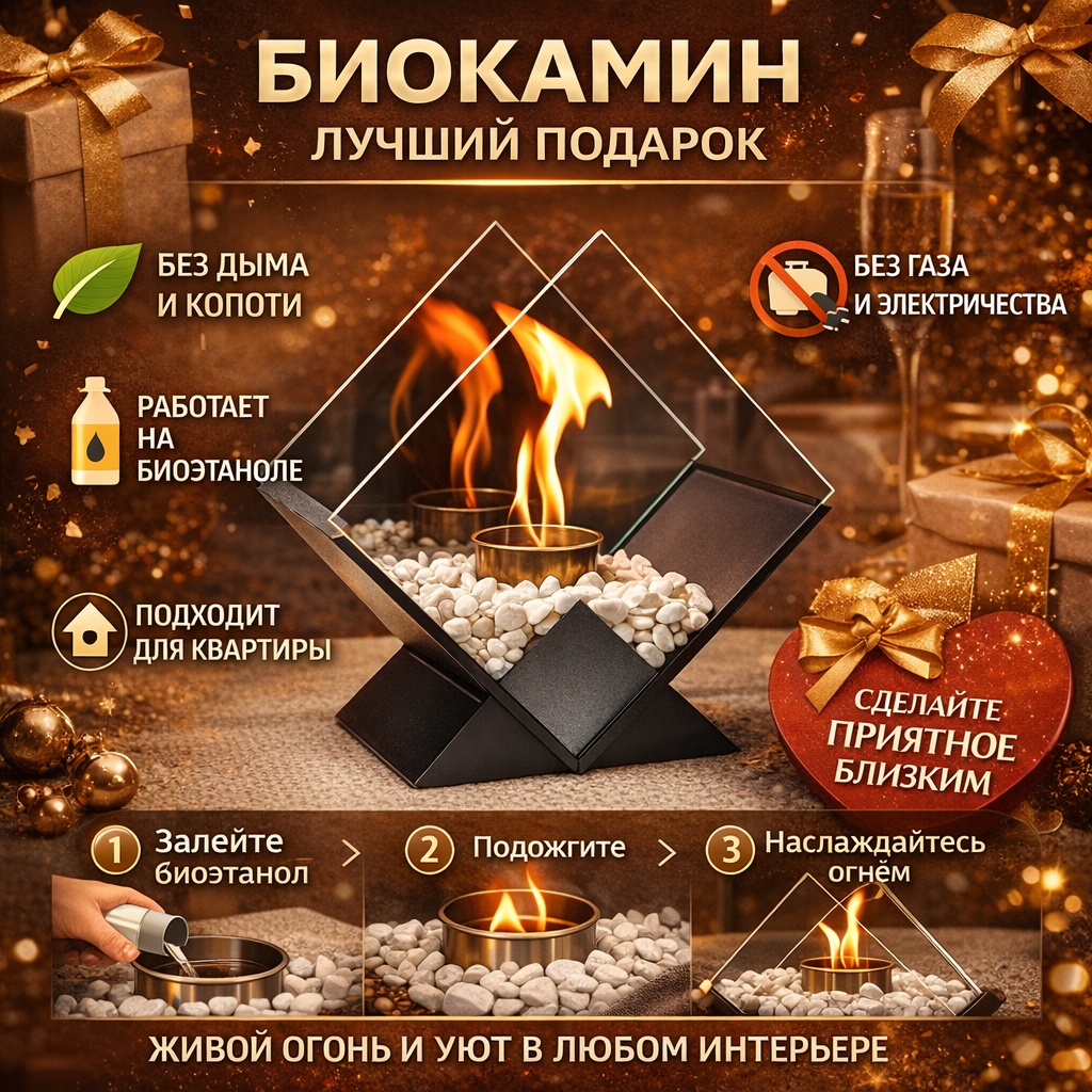 CHIC SPACE биокамин Diamond