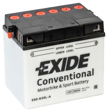 EXIDE CONVENTIONAL E60-N30L-A 30 Ач обратная