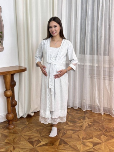 Ночная сорочка Sweetmama.kz светло-серый