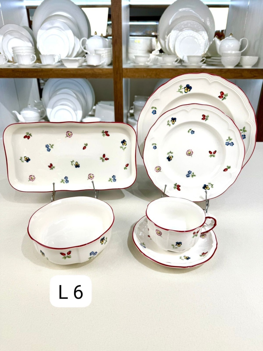 Сервиз на 6 персон SAYA SHOP , предметов: 32, чайно-столовый, керамика