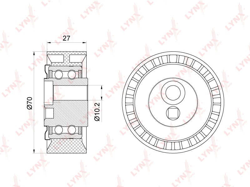 LYNXauto ролик натяжной PB5059