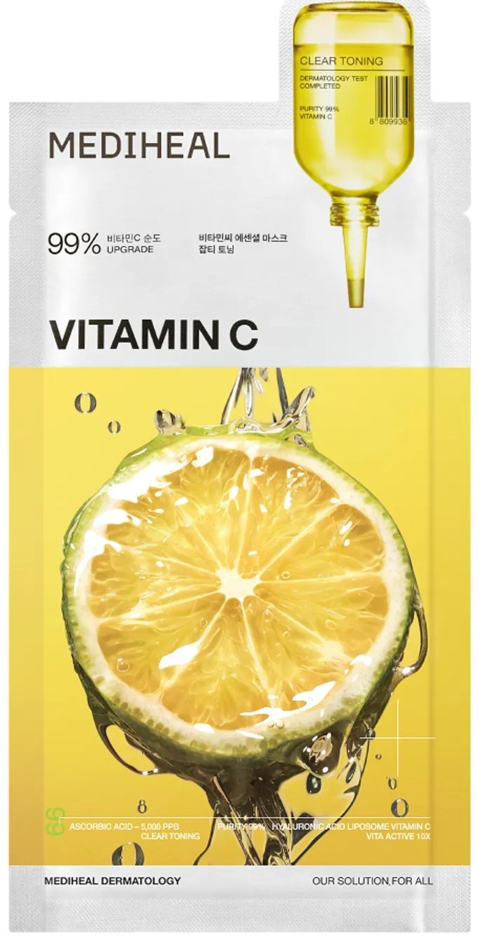 Маска для лица Mediheal тканевая Vitamin C Essential Mask 1 шт