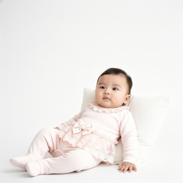 Слип Miniborn бежевый, розовый