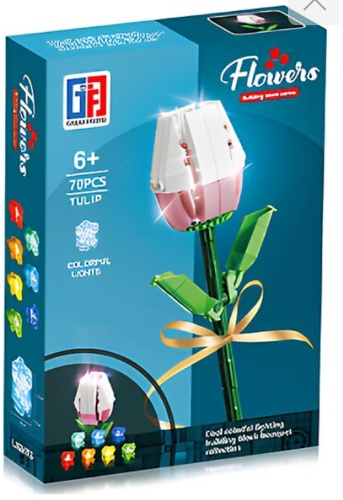 Конструктор Great Friend Flowers 123-741, деталей 70 шт