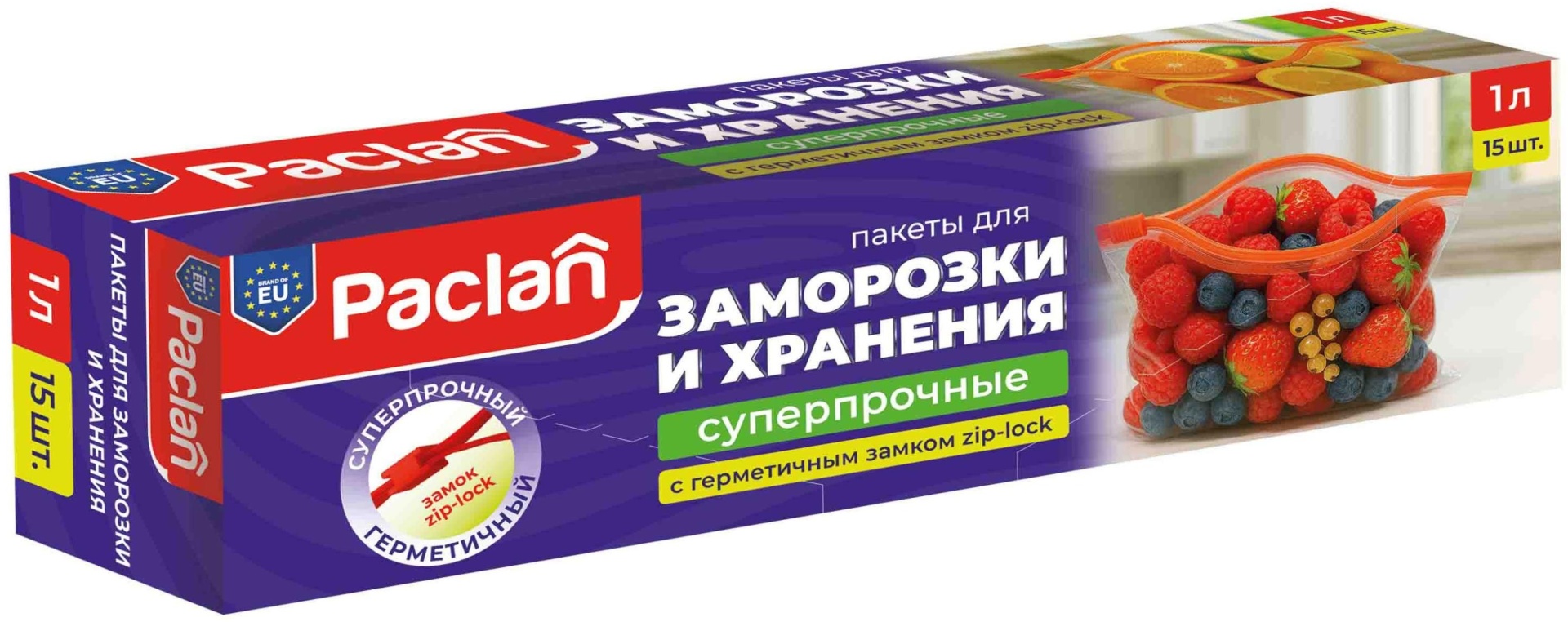 Paclan с Замком 1 л 15 шт