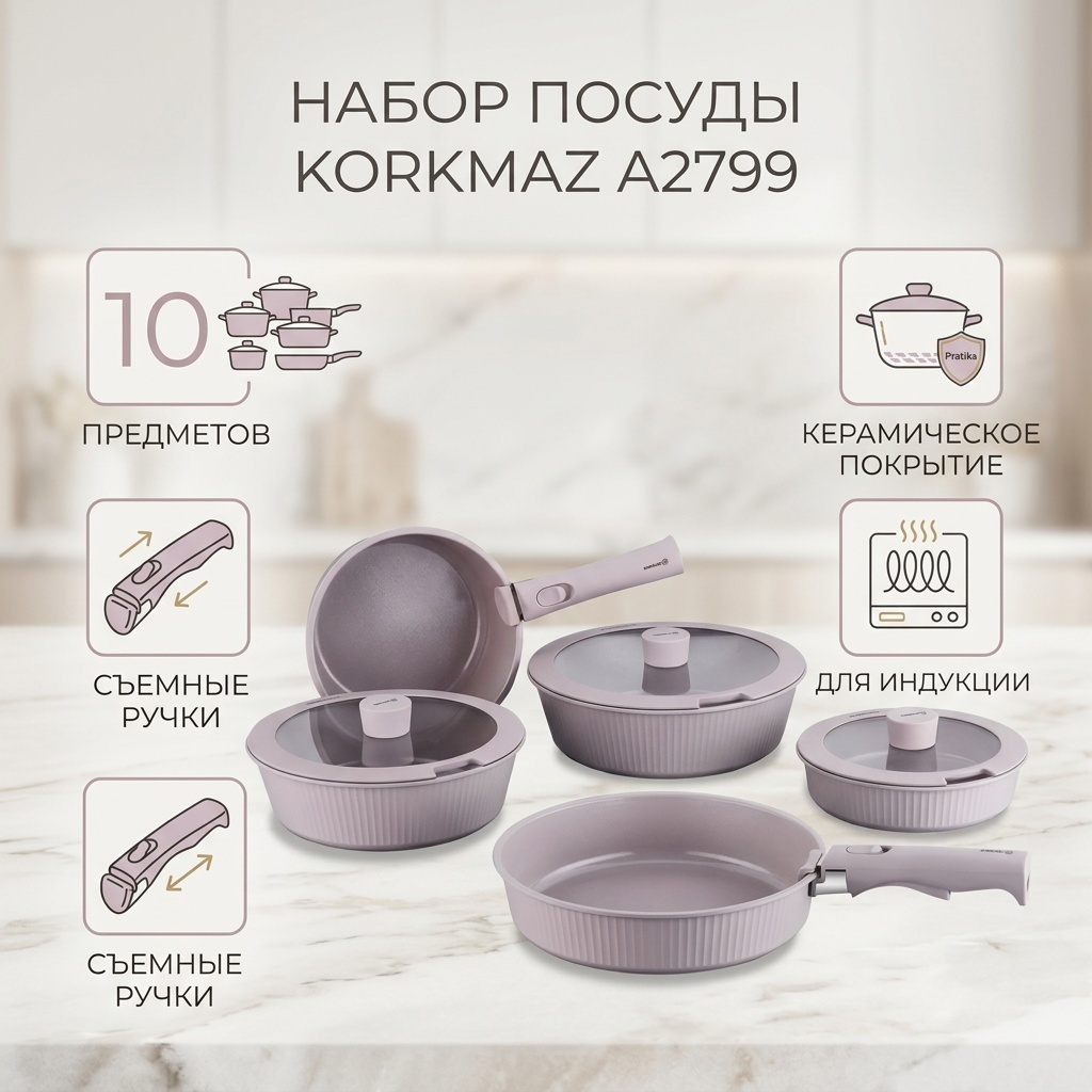 Смешанный набор Korkmaz 10 в 1