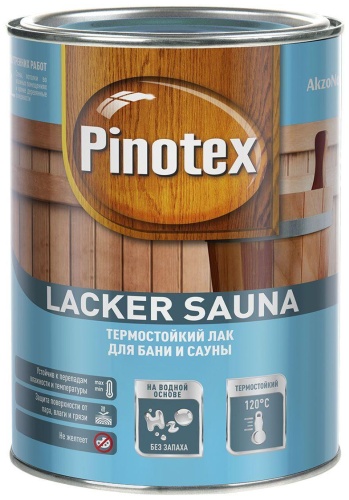 Pinotex Lacker Sauna водорастворимая основа, 1 л