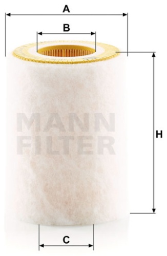 MANN-FILTER воздушный фильтр C1036/2