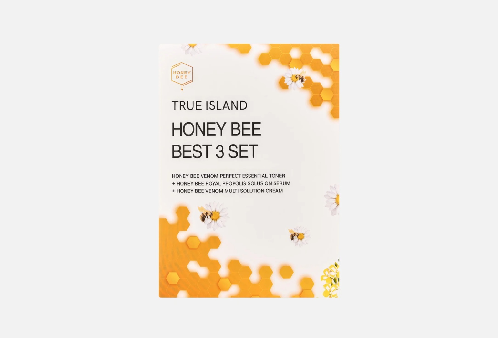 True Island Honey bee best 3 set Набор для ухода за кожей набор по уходу за лицом унисекс