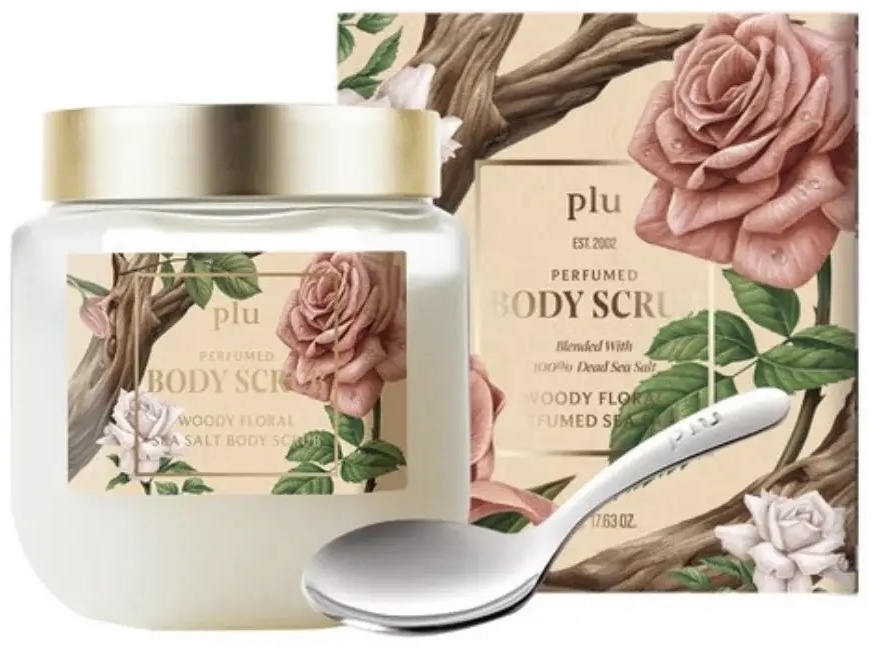 Plu скраб Woody Floral Perfumed sea salt для тела 500 мл