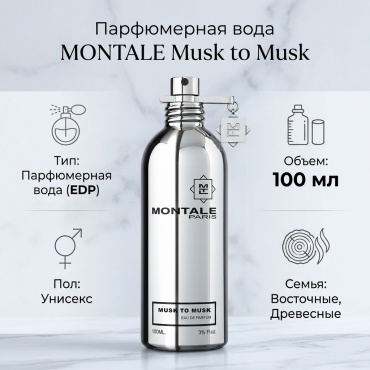 MONTALE Musk to Musk парфюмерная вода EDP 100 мл